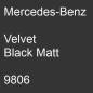 Preview: Mercedes-Benz, Velvet Black Matt, 9806.